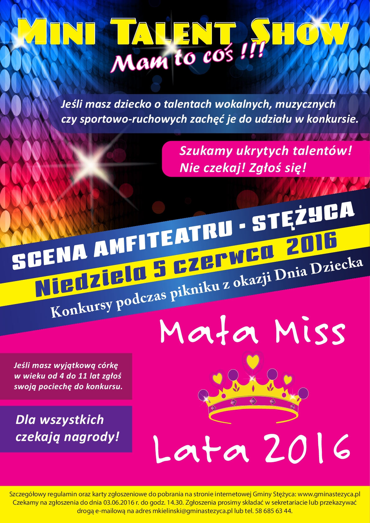 Konkursy Mała Miss Lata oraz Mini Talent Show