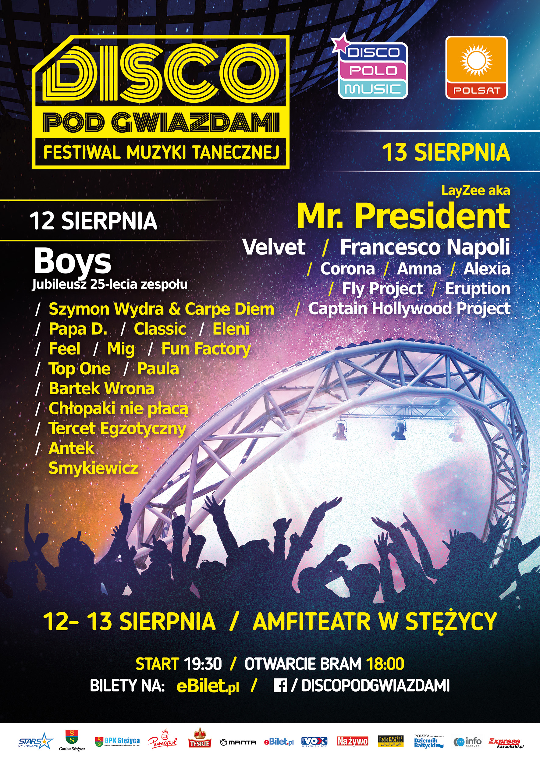 Disco pod Gwiazdami 12-13 sierpnia 2016