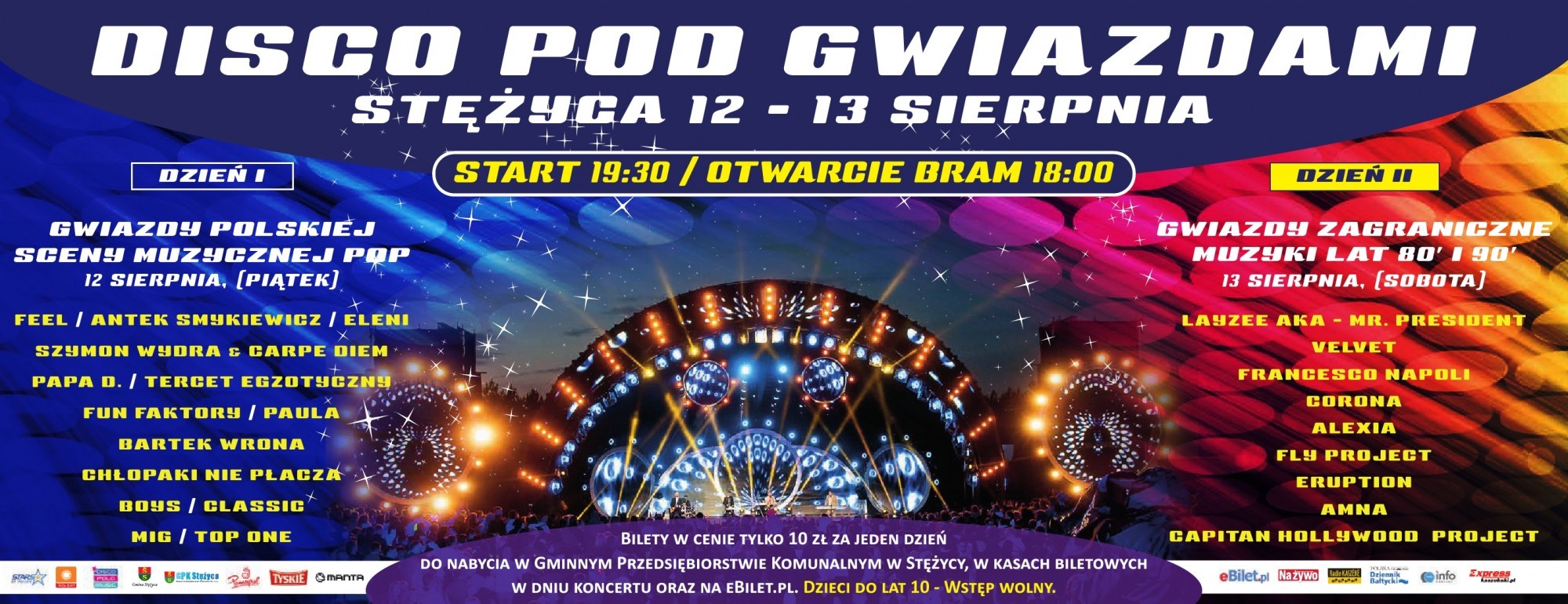 Disco pod Gwiazdami 12-13 sierpnia 2016