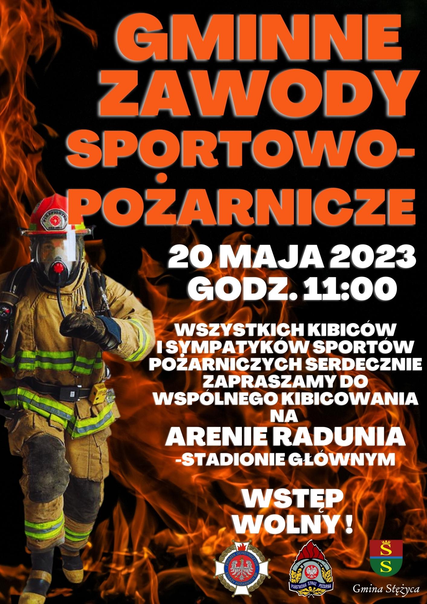 Gminne zawody sportowo-pożarnicze - 20 maja 2023 r. godz. 11:00