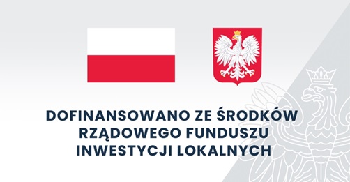 logo - dofinansowano ze środków rządowego funduszu inwestycji lokalnych