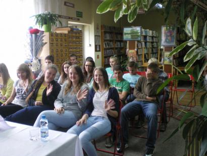 Barbara Ciwoniuk  gościem  stężyckiej biblioteki 03.06.2014.
