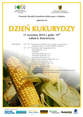 Pomorski Ośrodek Doradztwa Rolniczego w Gdańsku zaprasza na Dzień Kukurydzy