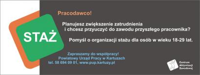 Staż dla osób w wieku 18-29 lat