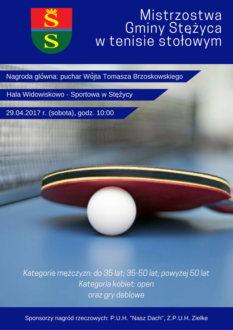 Mistrzostwa Gminy Stężyca w tenisie stołowym