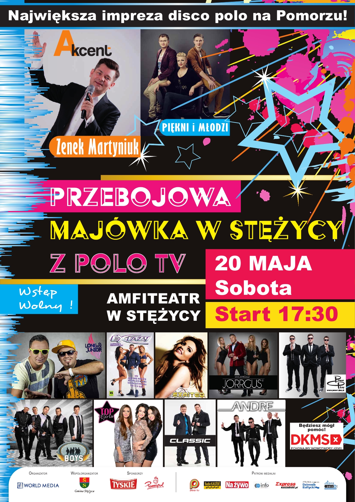 Przebojowa Majówka w Stężycy - 20 maja 2017 godz. 17:30