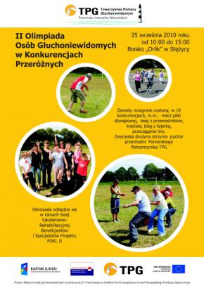 II Olimpiada Osób Głuchoniewidomych w Konkurencjach Przeróżnych