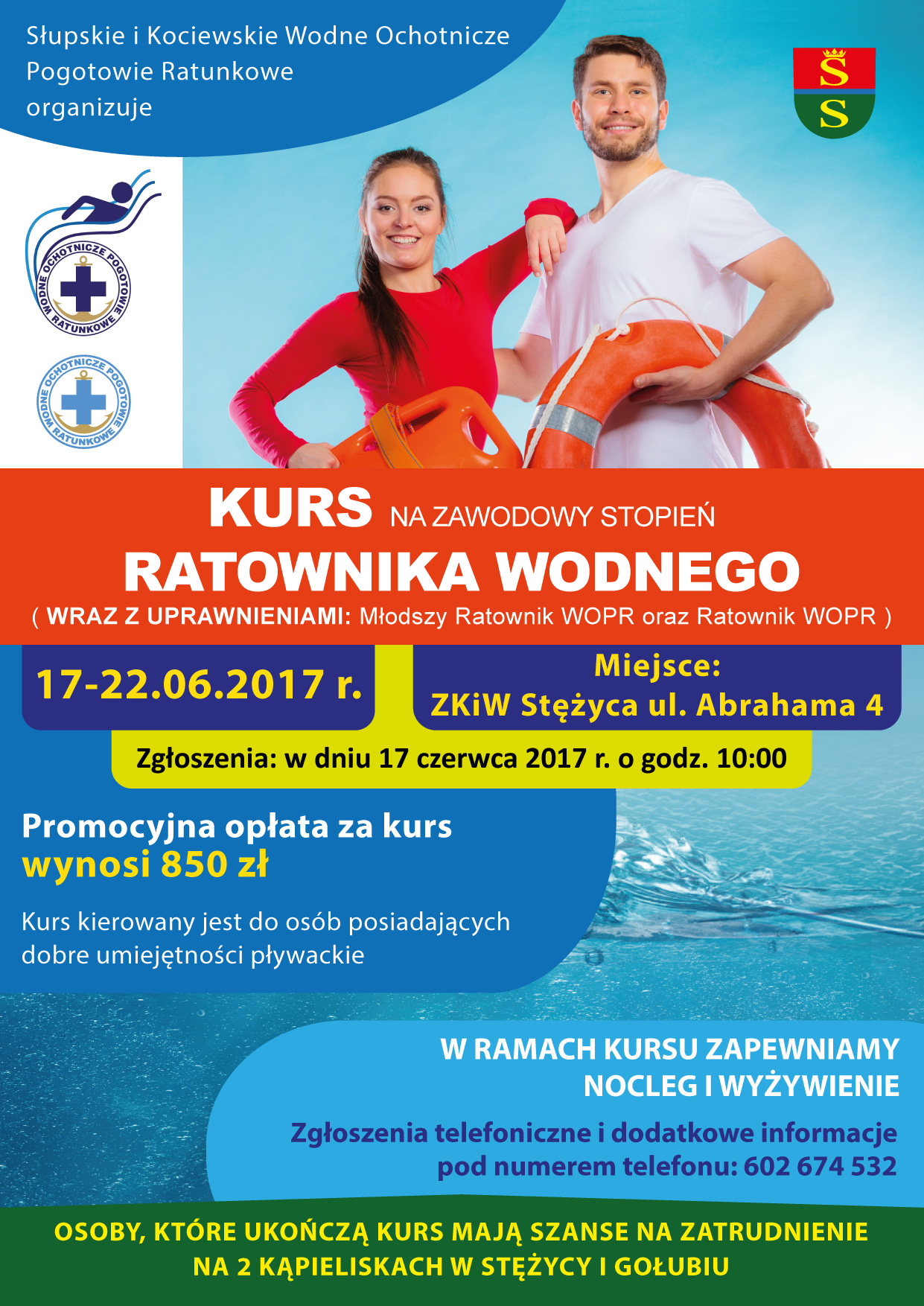 Kurs na zawodowy stopień ratownika wodnego WOPR