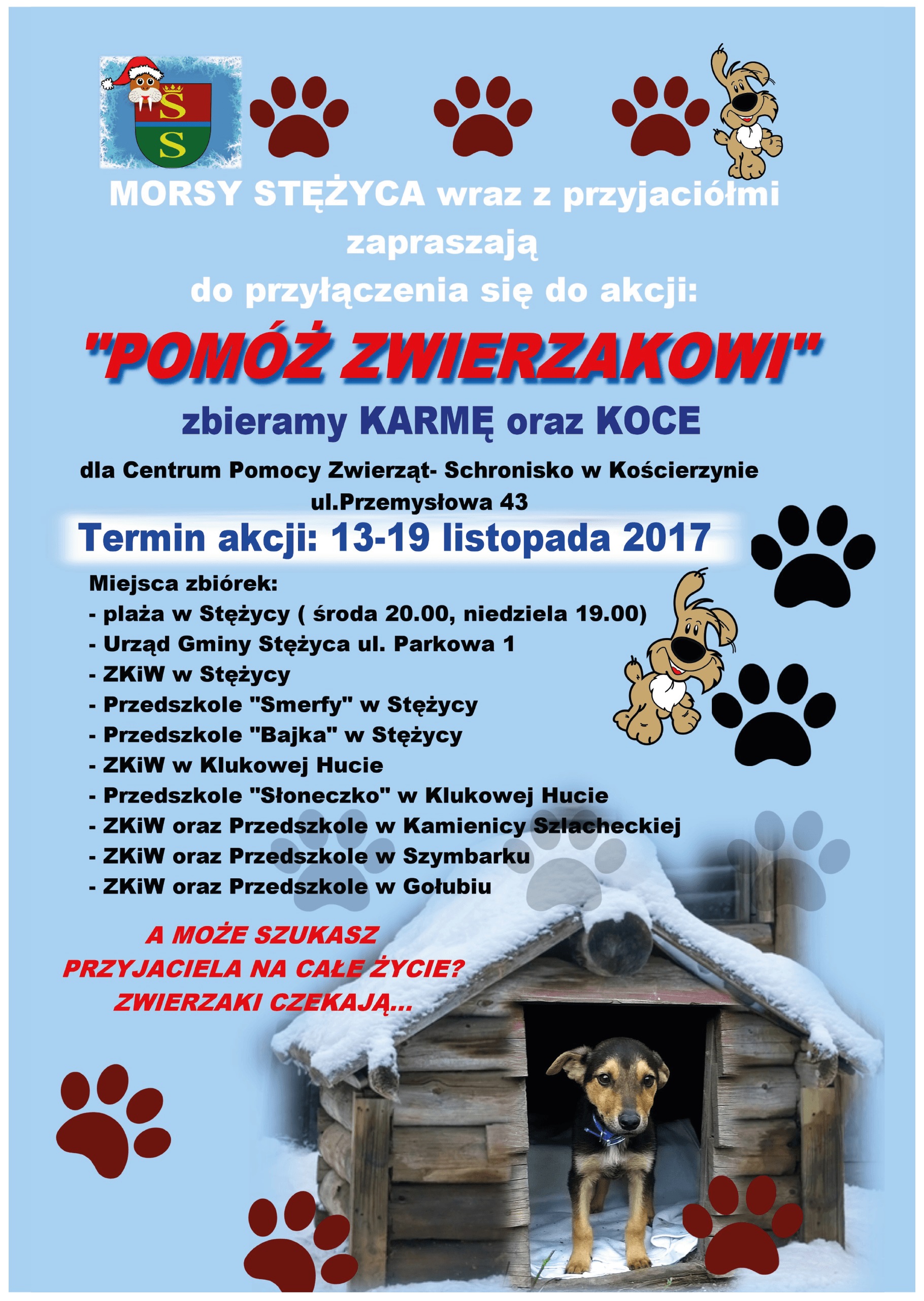 MORS Stężyca wraz z przyjaciółmi zapraszają do przyłączenia się do akcji 