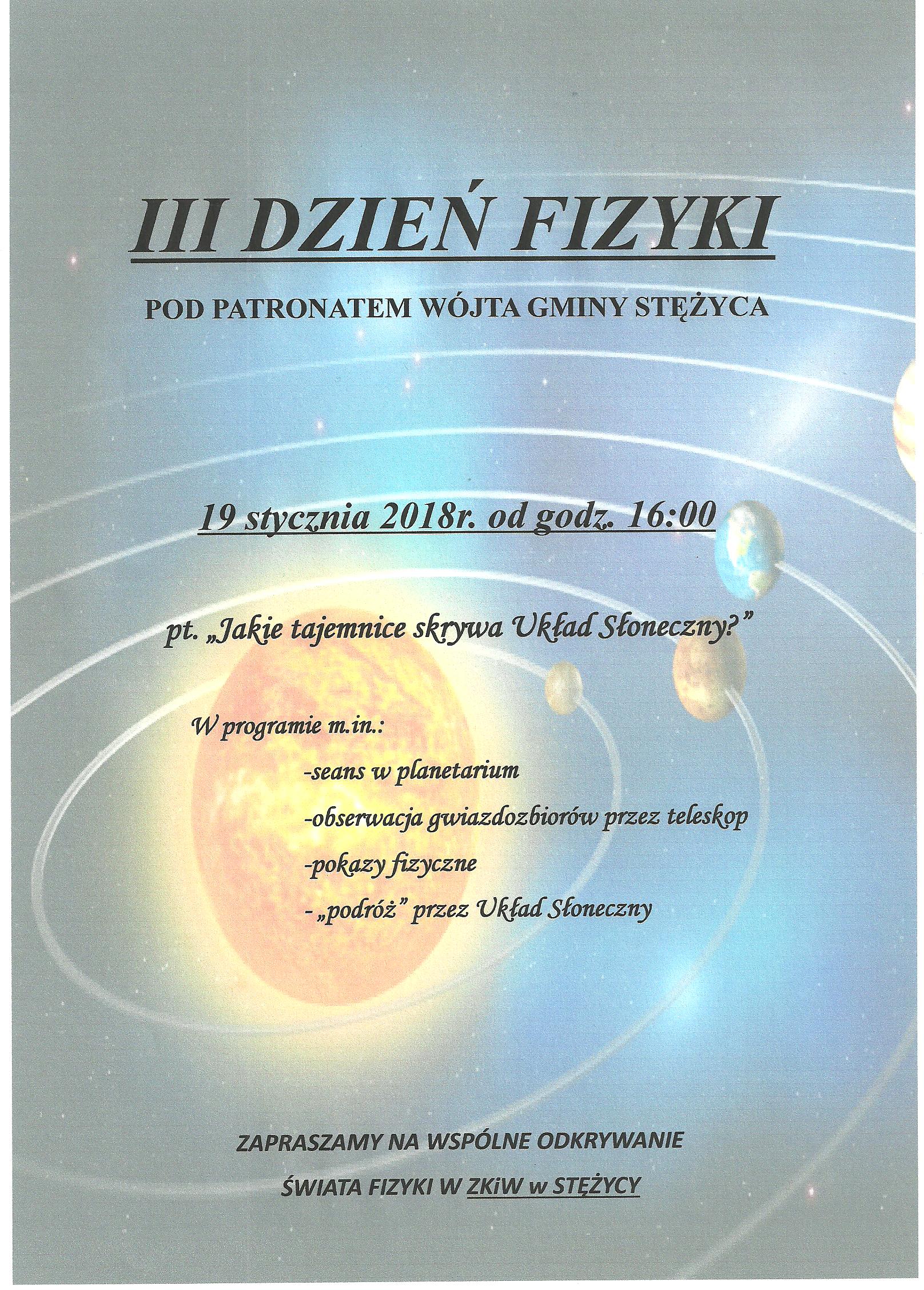 III Dzień Fizyki