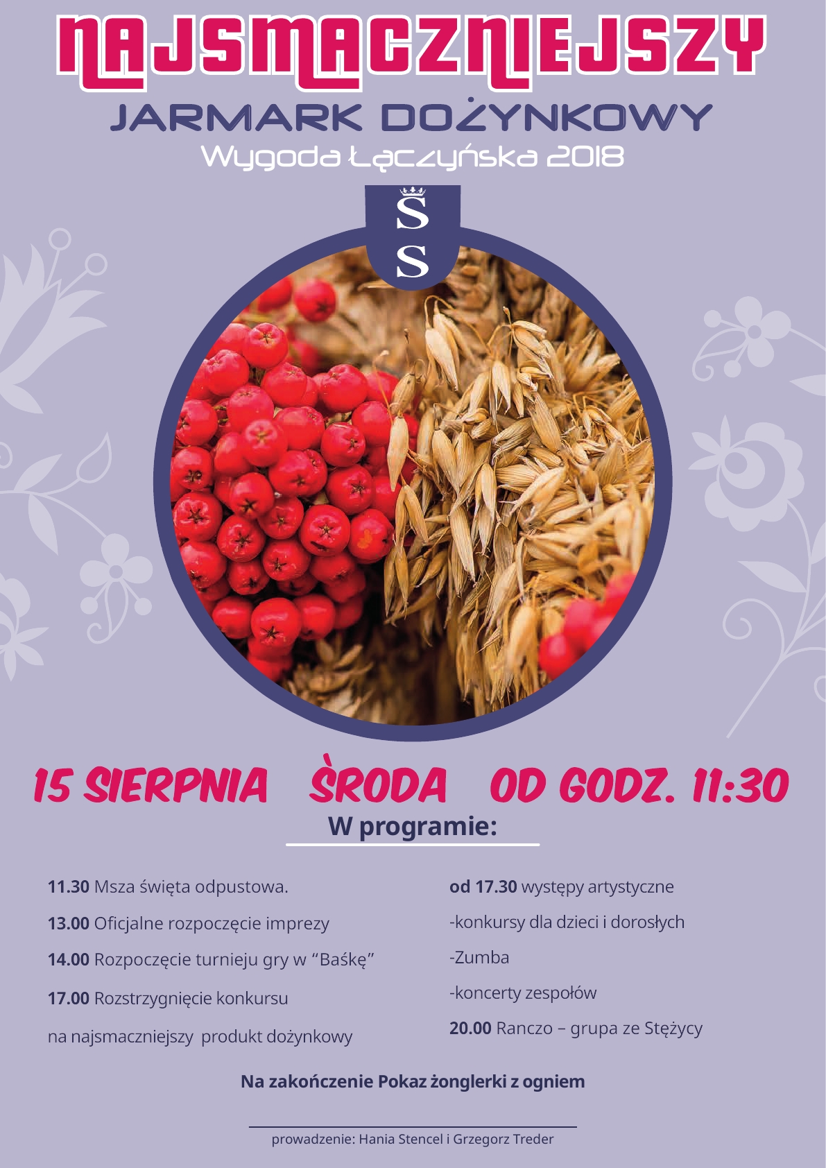 Najsmaczniejszy Jarmark Dożynkowy w Wygodzie Łączyńskiej - 15 sierpnia godz. 11.30
