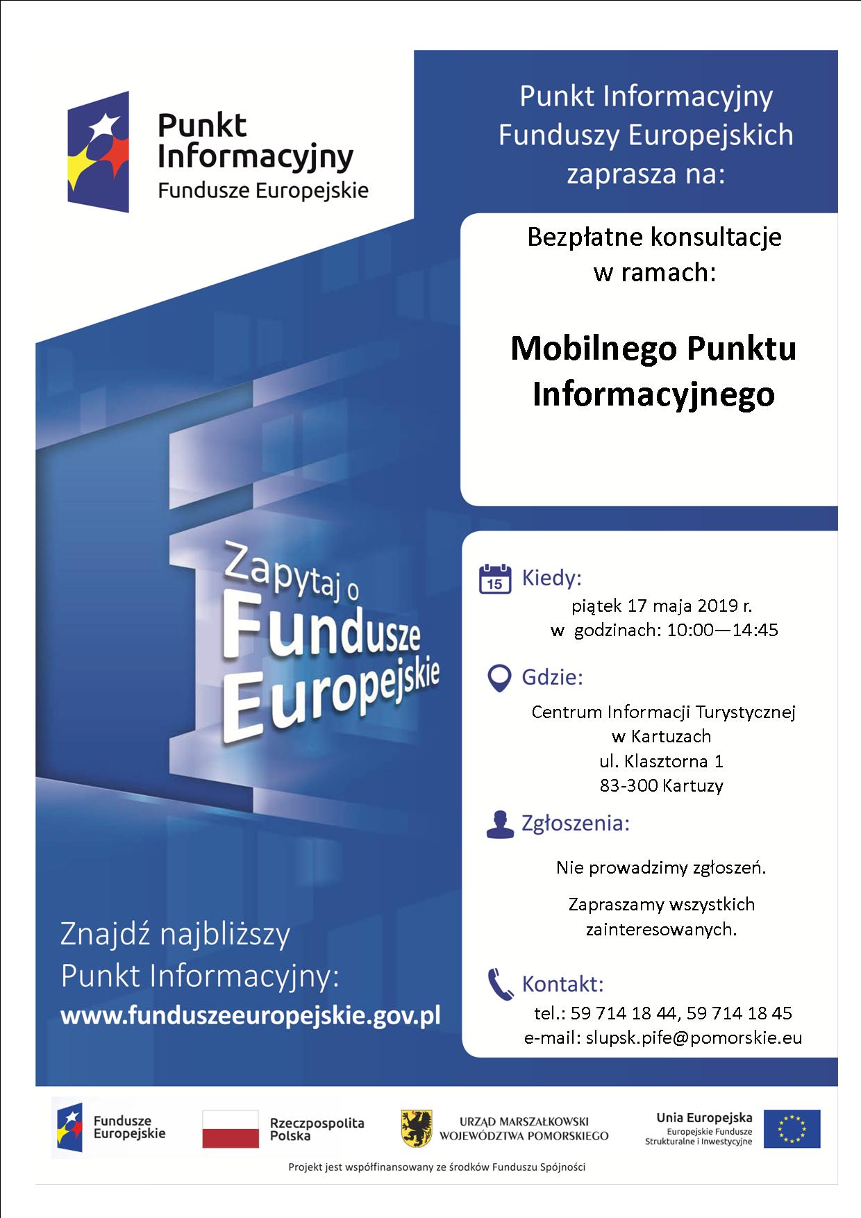 Bezpłatne konsultacje w ramach: Mobilnego Punktu Informacyjnego