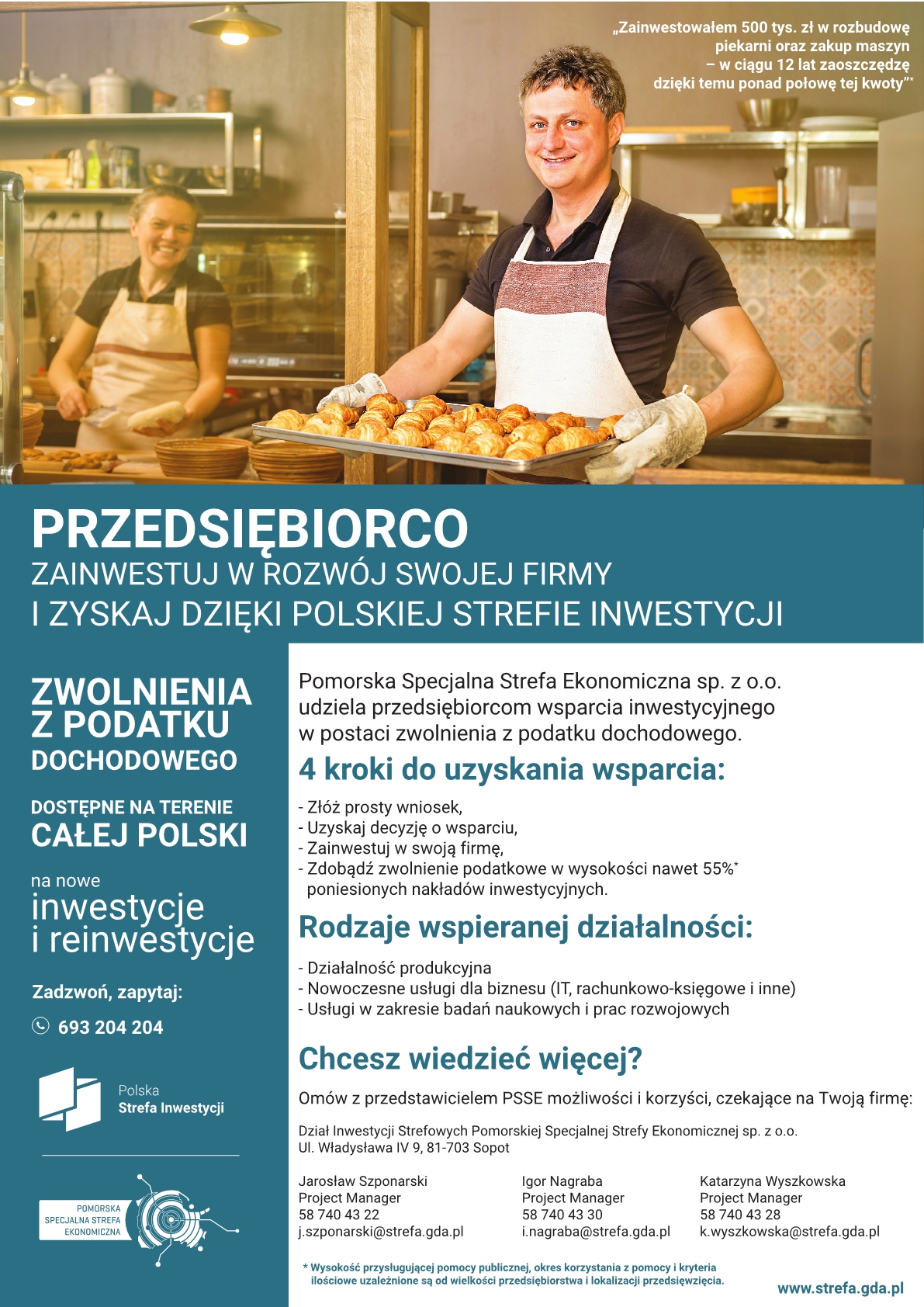 Polska Strefa Inwestycji - informacje dla przedsiębiorców