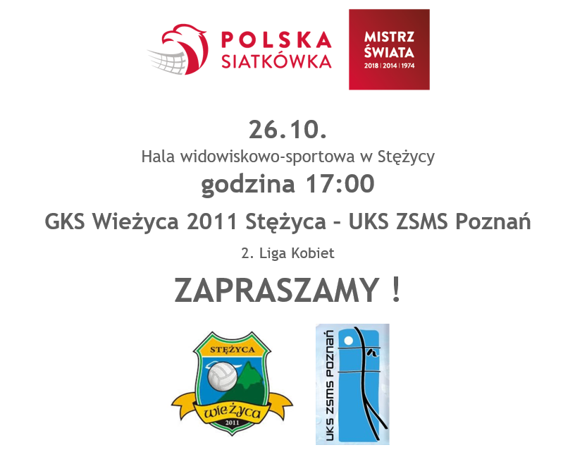 Mecz piłki siatkowej GKS Wieżyca-UKS ZSMS Poznań