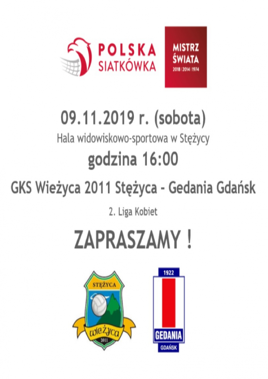 Mecz piłki siatkowej GKS Wieżyca-Gedania Gdańsk