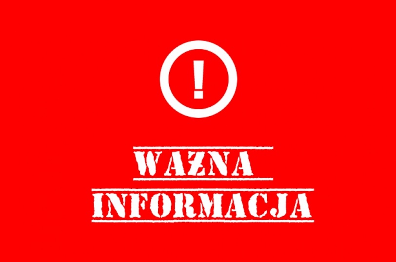 Uwaga ważna informacja