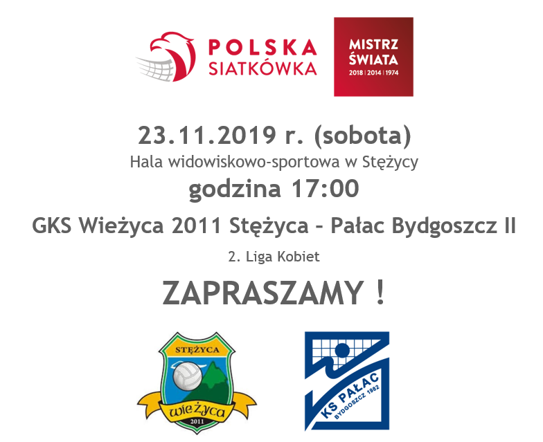 ZAPRASZAMY NA MECZ! GKS Wieżyca 2011 Stężyca - Pałac Bydgoszcz II