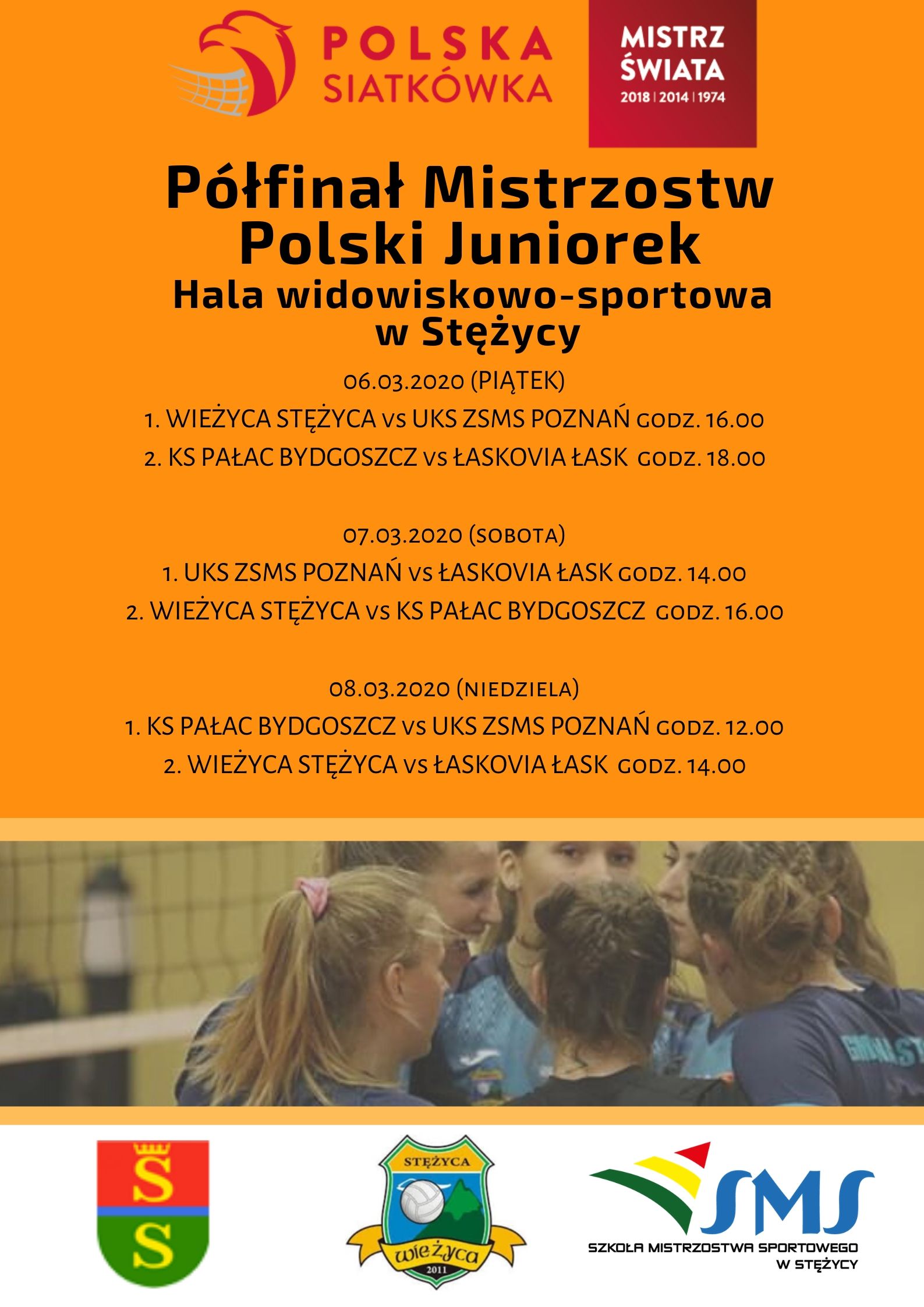 Półfinały Mistrzostw Polski Juniorek - Stężyca 06.03-08.03.2020 r. - przyjdź i pokibicuj