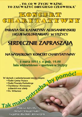 Zaproszenie na koncert charytatywny