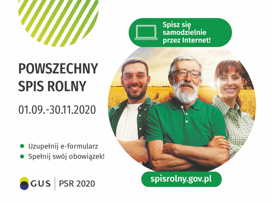 W całej Polsce właśnie rozpoczyna się Powszechny Spis Rolny, który potrwa od 1 września do 30 listopada 2020 r.