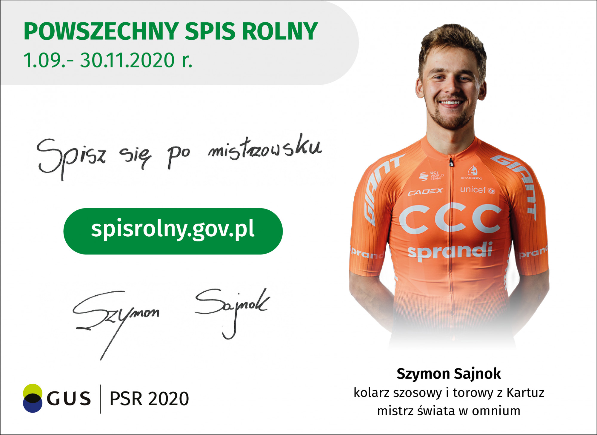 Powszechny Spis Rolny 1.09-30.11.2020 r.