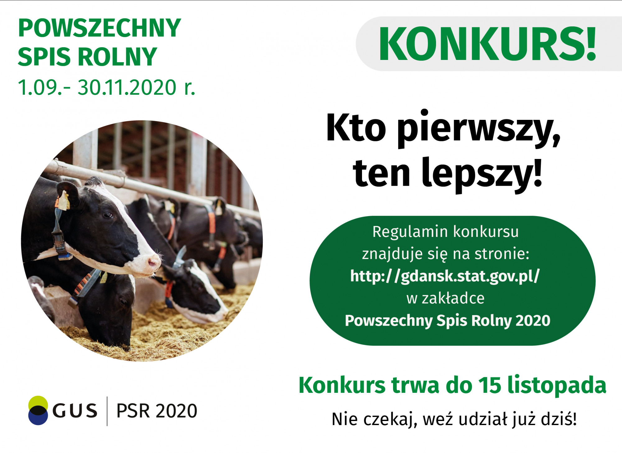 Powszechny Spis Rolny 1.09-30.11.2020 r.