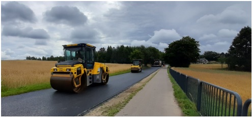 Trwa remont nawierzchni dróg na terenie Gminy Stężyca