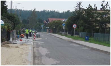 Remont ul. Majkowskiego w Stężycy