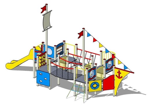 Budowa placu zabaw z siłownią zewnętrzną w Kamienicy Szlacheckiej