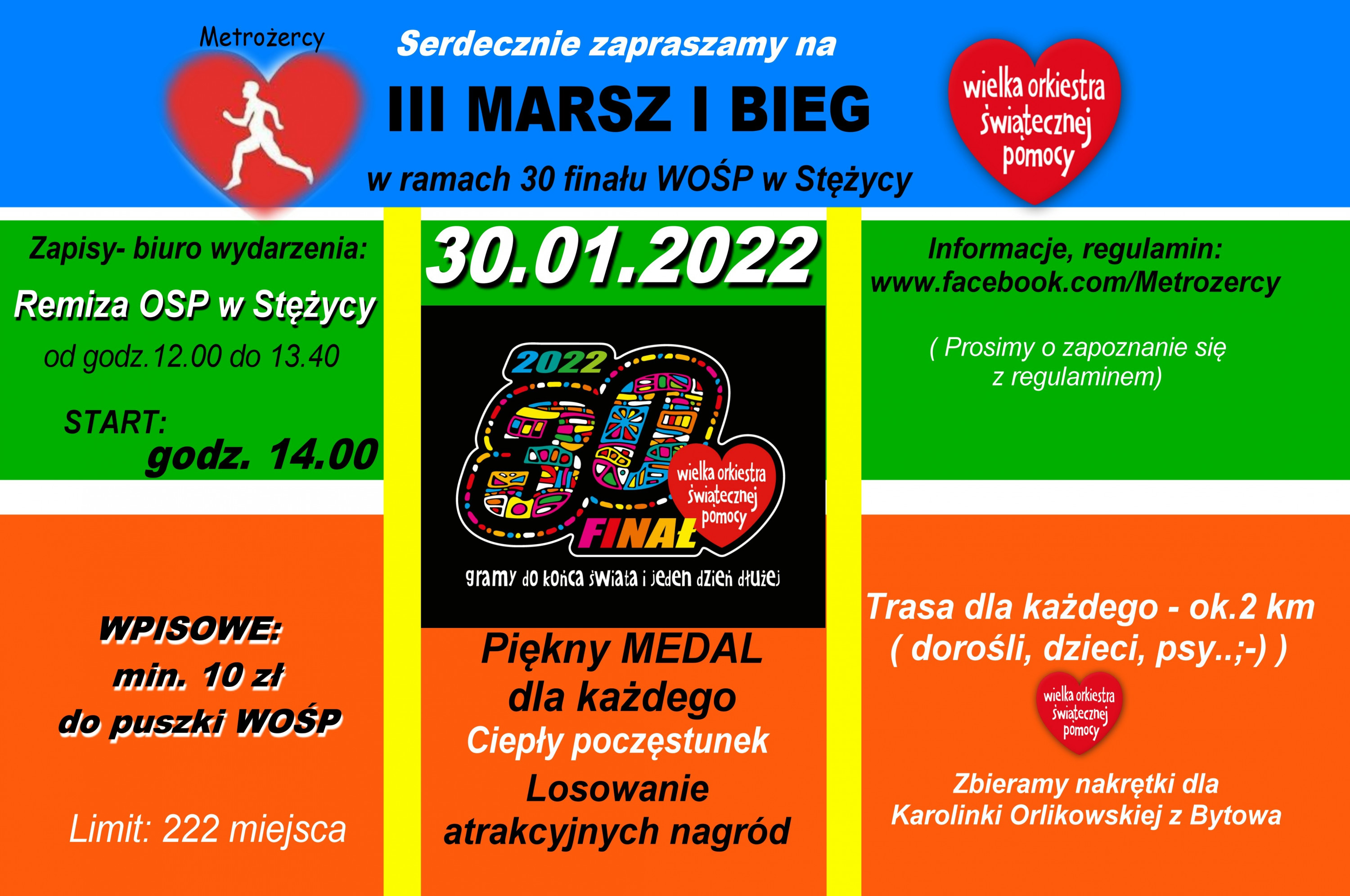 Serdecznie zapraszamy na marsz biegowy - 30.01.2022