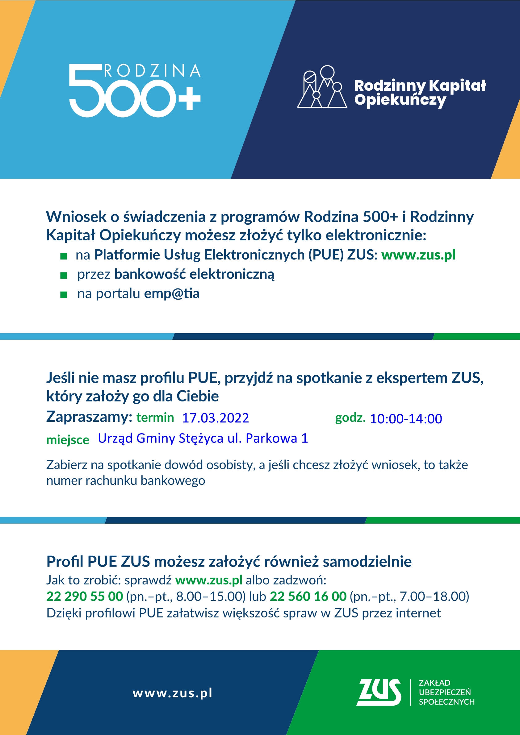 Wniosek o świadczenia z programów Rodzina 500+ i Rodzinny Kapitał Opiekuńczy możesz złożyć tylko elektronicznie