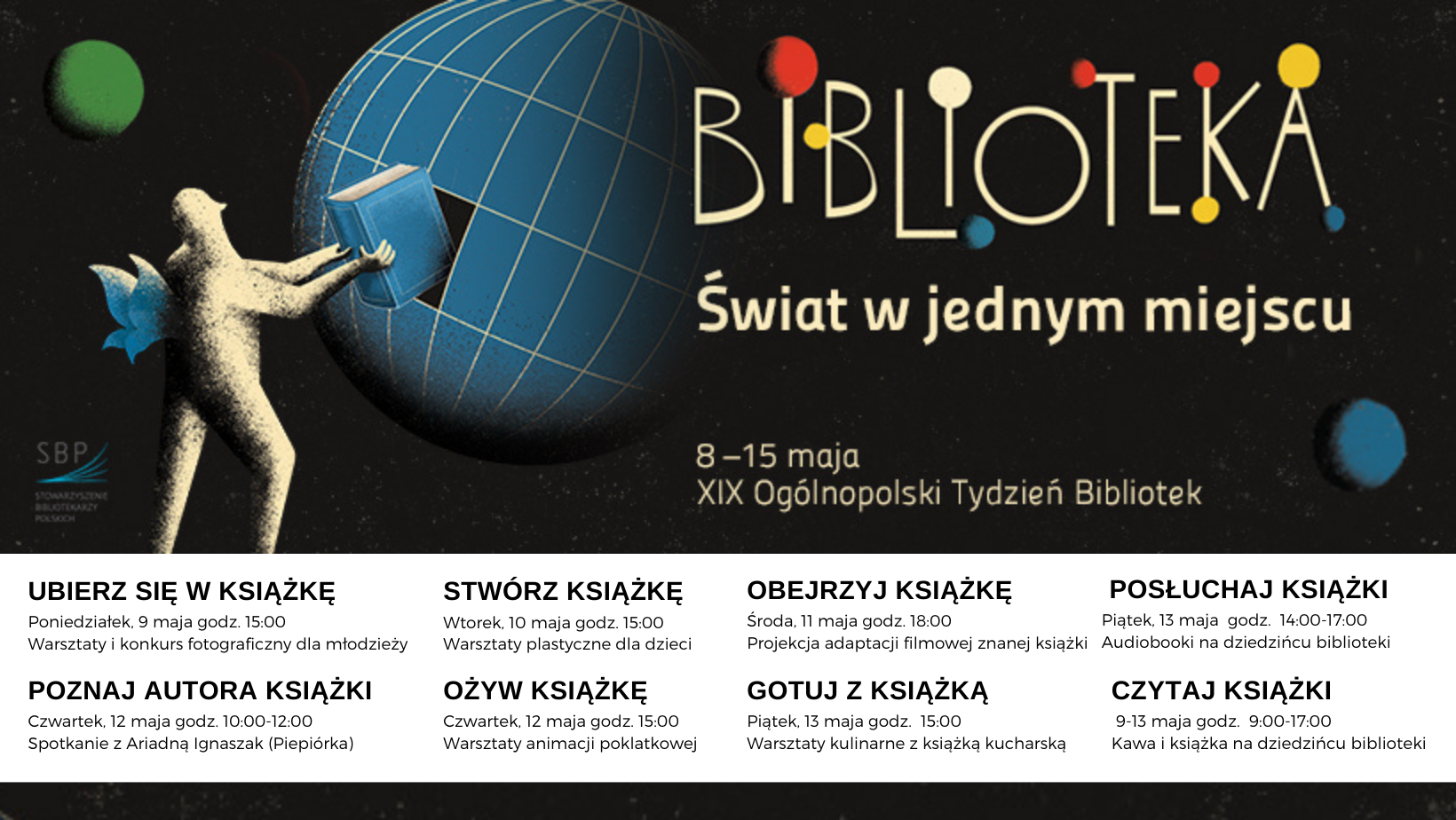 Trwa XIX Ogólnopolski Tydzień Bibliotek. Biblioteka w Stężycy zaprasza do udziału w organizowanych z tej okazji wydarzeniach