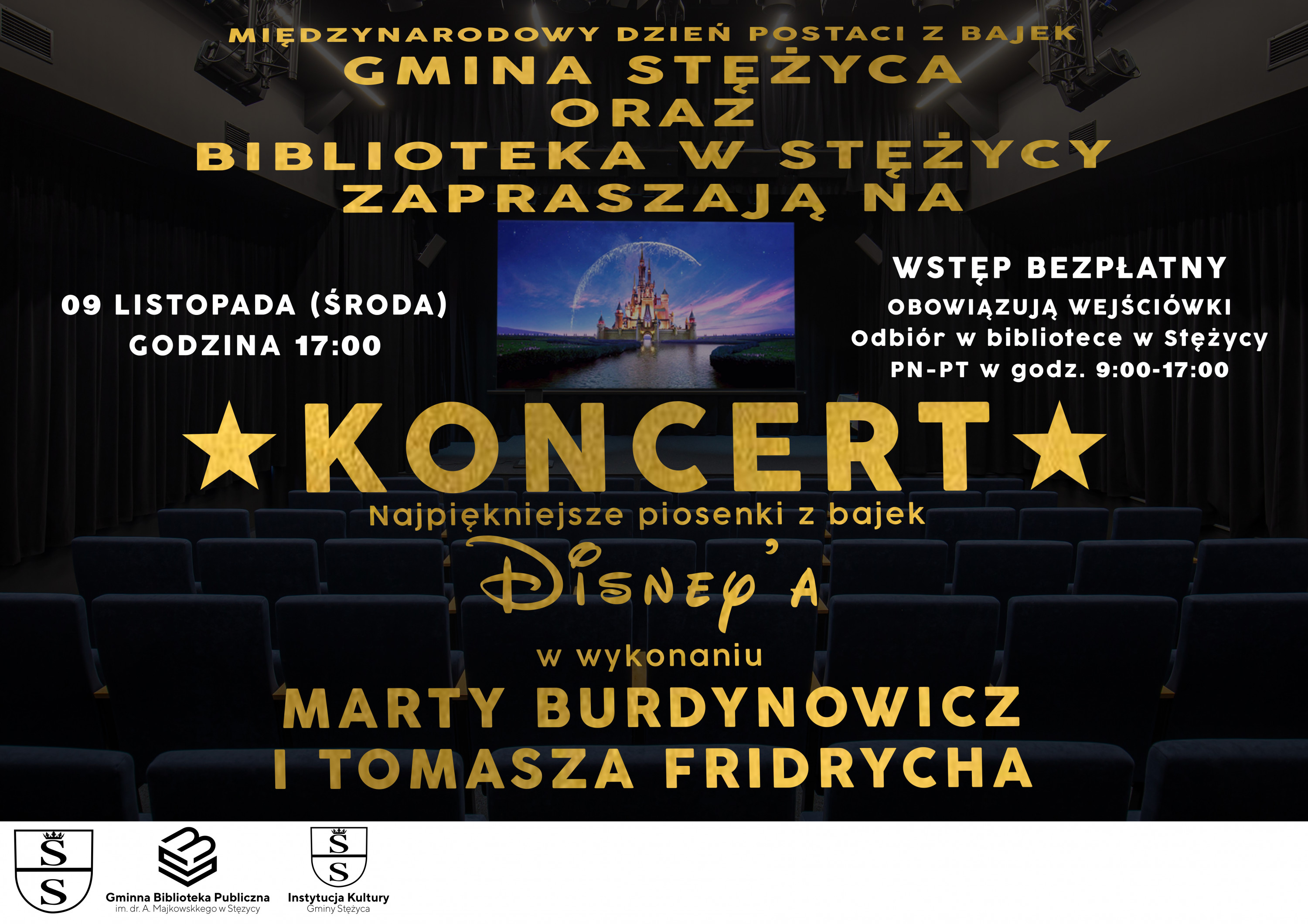 Koncert dla dzieci z okazji Międzynarodowego Dnia Postaci z Bajek