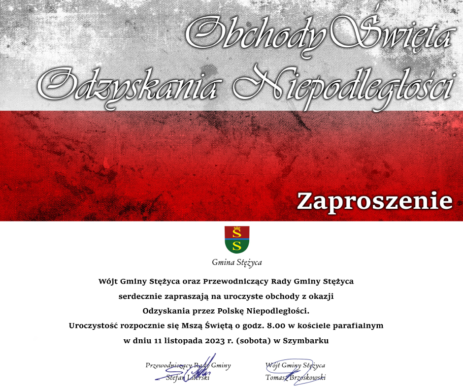 Uroczyste obchody z okazji Odzyskania Niepodległości przez Polskę - 11 listopada 2023 roku