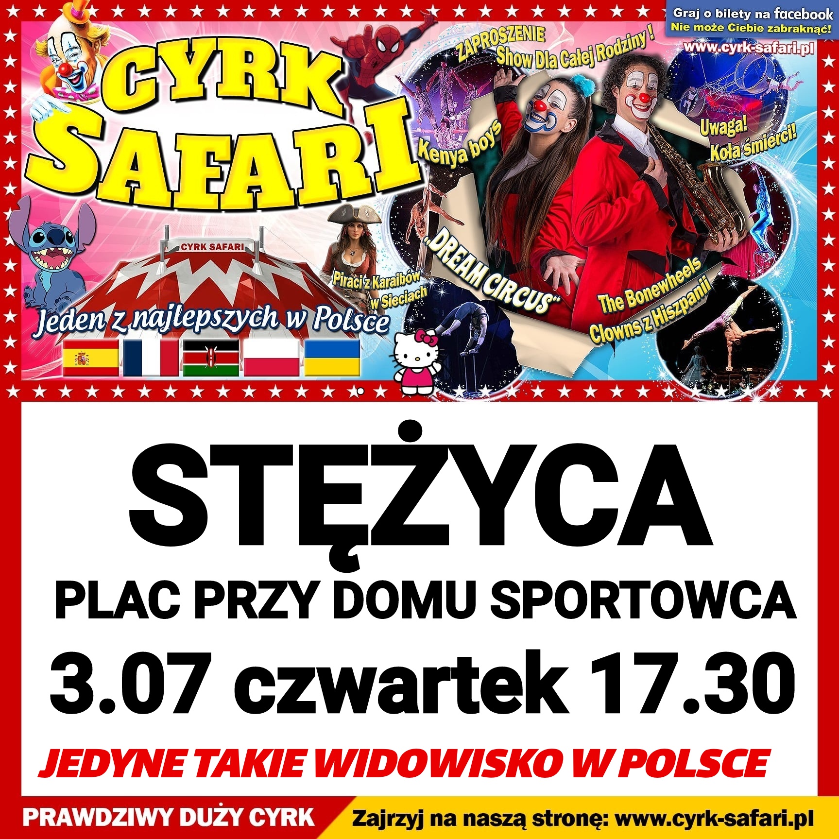 Już 3 lipca - Cyrk Safari, jeden z najlepszych w Polsce!