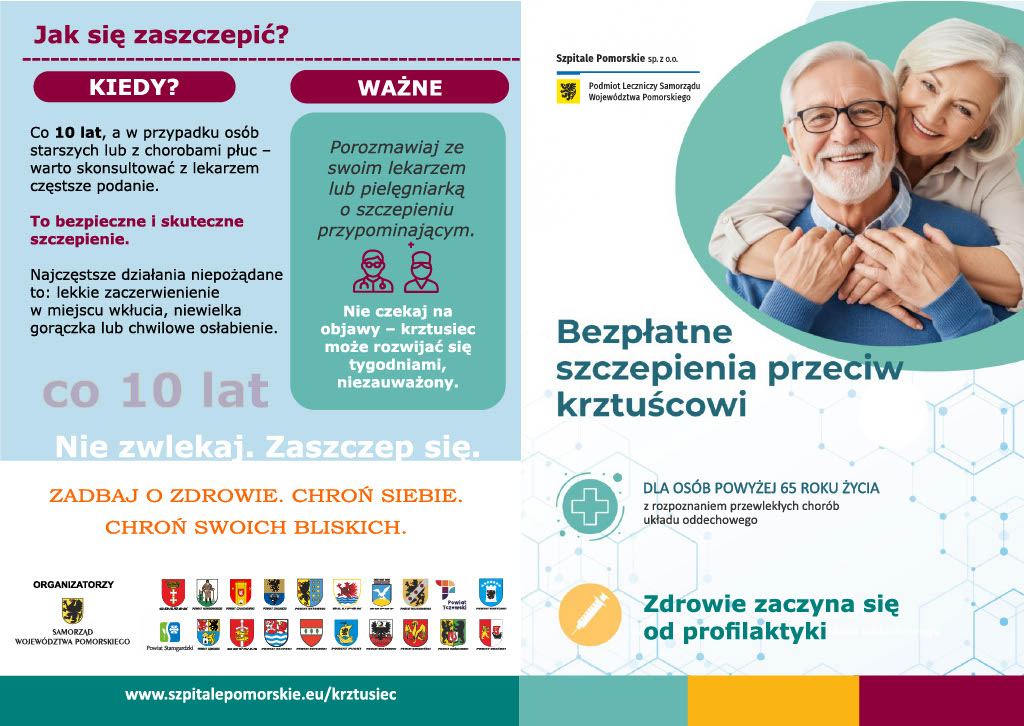 Darmowe szczepienia przeciw krztuścowi dla seniorów – Kartuzy, 21 marca