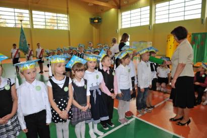 Ślubowanie uczniów klas I Szkoły Podstawowej w Stężycy