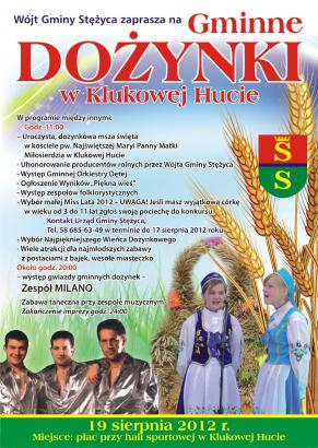 Gminne Dożynki w Klukowej Hucie